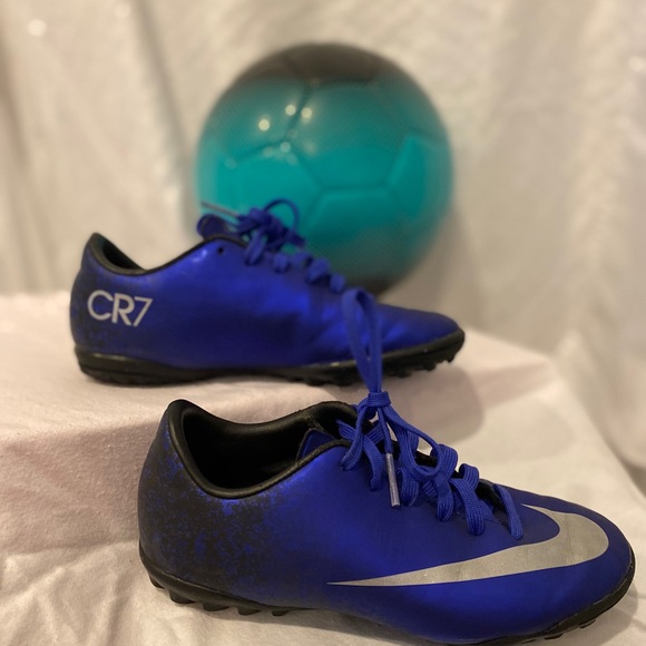 dark blue soccer cleats